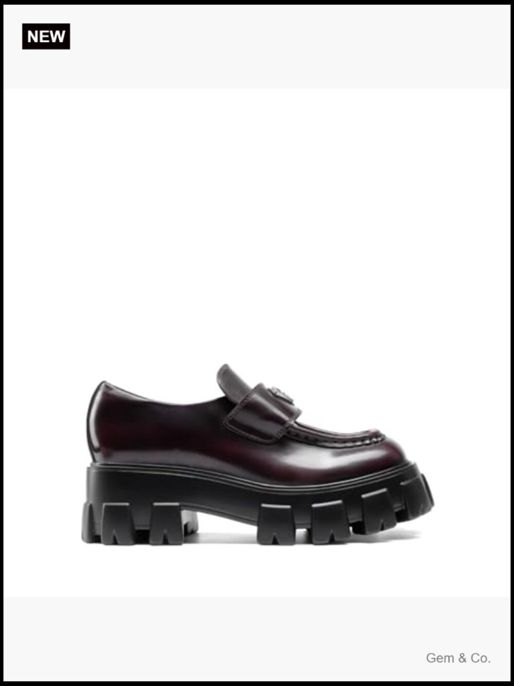 Chunky Platform Loafers Slip-On Business Casual Vegan Leather Comfort - Picture 5 of 7